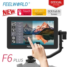 FEELWORLD F6 PLUS 5.5 pouces sur caméra DSLR moniteur de terrain 3D écran tactile LUT IPS FHD 1920x1080 assistance de mise au point vidéo 4K HDMI(China)