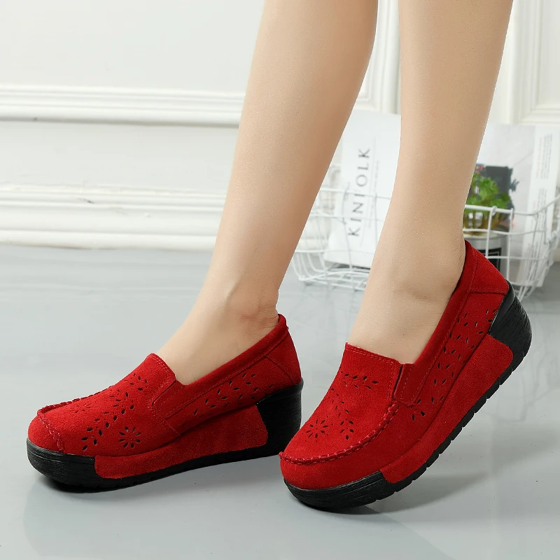 2018 Summer Women Hollow Casual Slip-on Shoes Youths Girls Fashion Shake Autumn Students Height Increasing Platform Shoe | Обувь