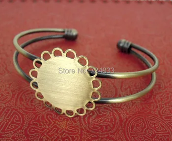 Blank Bangle Bases Antique Bronze Brushed Flat Circle Lace Glue Pad Cabochon Open Cuff Bracelet Bangle Settings Findings
Blank Bangle Bases Antique Bronze Brushed Flat Circle Lace Glue Pad Cabochon Open Cuff Bracelet Bangle Settings Findings