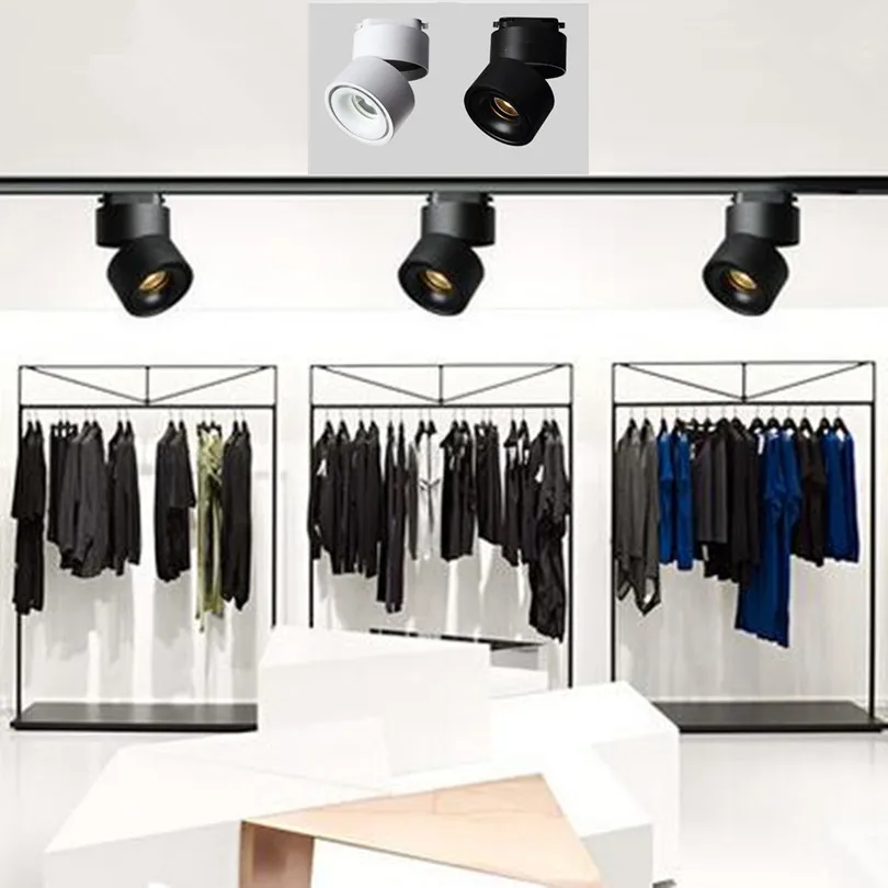 Фото 15 Вт 20 COB светодиодные рельсовые Прожекторы для дома одежда обувь магазин