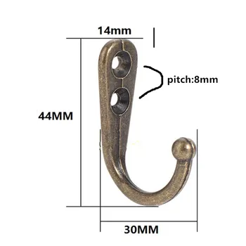 Vintage Bronze Alloy Wall Hooks,Clothes Hat Bathroom Apartments Hook With 2 Holes,Furniture Hardware,44*30mm,20Pcs
Vintage Bronze Alloy Wall Hooks,Clothes Hat Bathroom Apartments Hook With 2 Holes,Furniture Hardware,44*30mm,20Pcs