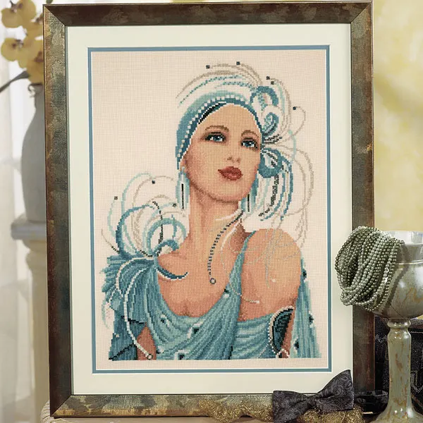 Gold Collection Beautiful Counted Cross Stitch Kit Charleston Lady Girl Maid Woman in Blue vervaco
Gold Collection Beautiful Counted Cross Stitch Kit Charleston Lady Girl Maid Woman in Blue vervaco