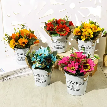 1 pot artificial flower sunflower leaf potted (including pots) desktop decoration simulation flower pot home decoration
1 pot artificial flower sunflower leaf potted (including pots) desktop decoration simulation flower pot home decoration