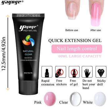 Yayoge Poly Gel For Nail Extensions Quick Building Thick Jelly Gel Varnish Poly Quick Extension UV Builder Gel Nail Art Soak off
Yayoge Poly Gel For Nail Extensions Quick Building Thick Jelly Gel Varnish Poly Quick Extension UV Builder Gel Nail Art Soak off