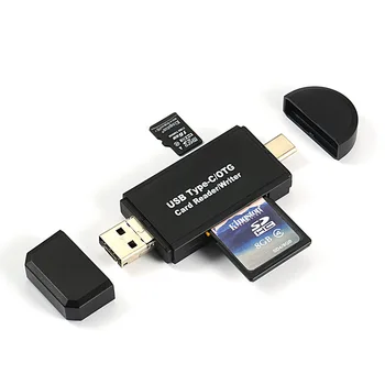Type C & micro USB & USB 3 In 1 OTG Card Reader High-speed USB2.0 Universal OTG TF/SD for Android Computer Extension Headers
Type C & micro USB & USB 3 In 1 OTG Card Reader High-speed USB2.0 Universal OTG TF/SD for Android Computer Extension Headers