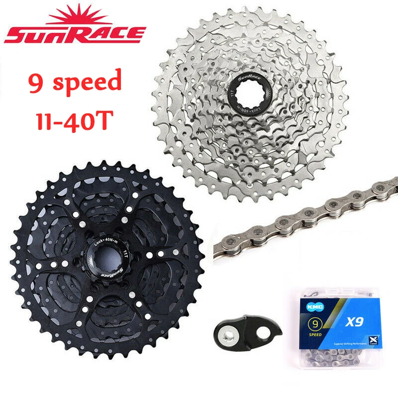 Sunrace 9 Speed Cassette 11-40T Mountain Bike Freewheel X9 Chain Cogs Wide Ratio MTB Freewheel Adapter fit Shimano SRAM
Sunrace 9 Speed Cassette 11-40T Mountain Bike Freewheel X9 Chain Cogs Wide Ratio MTB Freewheel Adapter fit Shimano SRAM