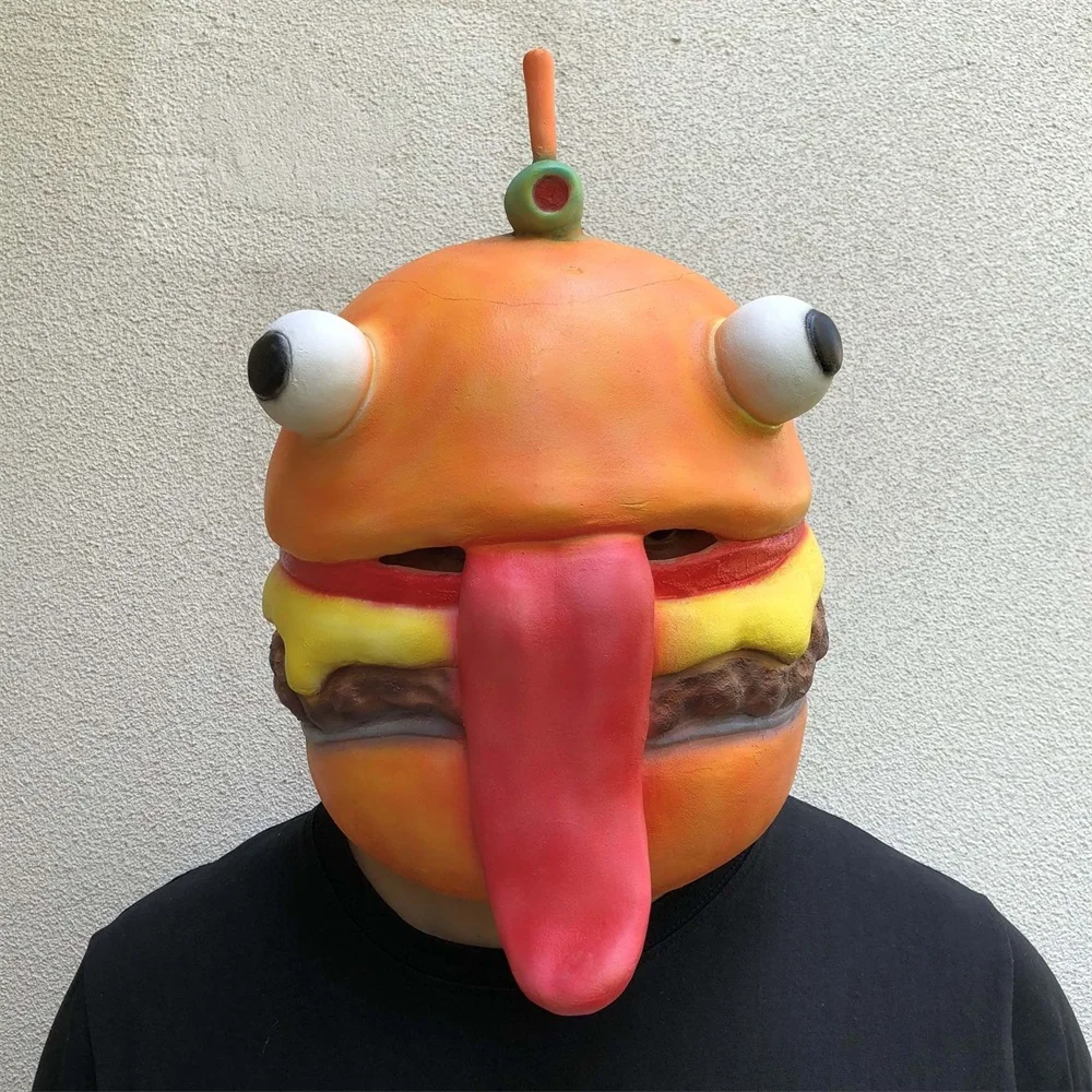 Game Adult Beef Boss Latex Mask Helmet Halloween Cosplay Costumes Full Face Hamburger Human Masks Props
Game Adult Beef Boss Latex Mask Helmet Halloween Cosplay Costumes Full Face Hamburger Human Masks Props