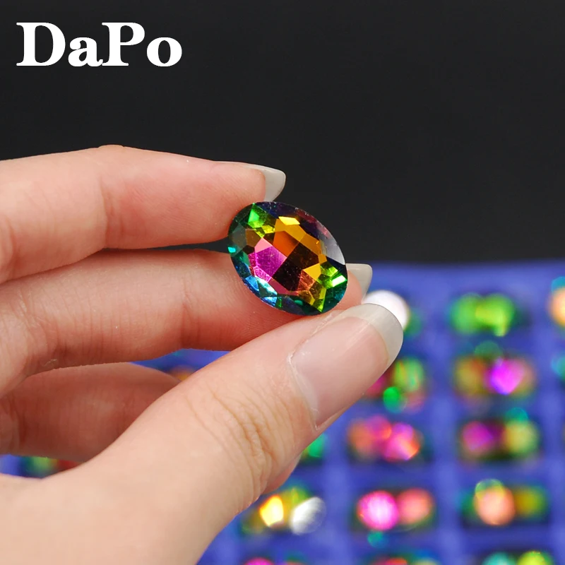 4x6mm~20x30mm Rainbow Color Oval Glass Crystal Fancy Point back Stone For Jewelry Making,Dress Decoration,Garment
4x6mm~20x30mm Rainbow Color Oval Glass Crystal Fancy Point back Stone For Jewelry Making,Dress Decoration,Garment