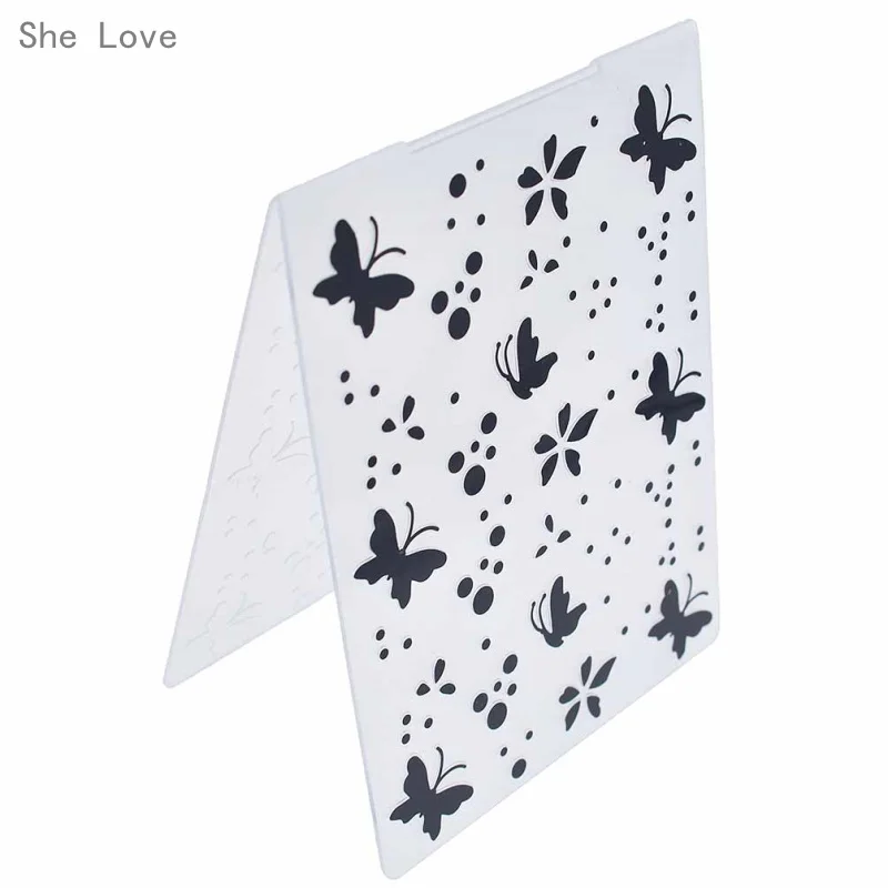 She Love Butterfly Plastic Embossing Folder Template for Scrapbook Photo Album Christmas Card Cutting Dies Template Decor
She Love Butterfly Plastic Embossing Folder Template for Scrapbook Photo Album Christmas Card Cutting Dies Template Decor
