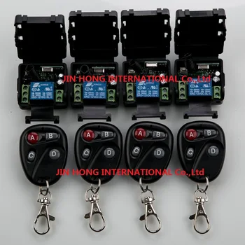2016 New DC12V 1CH RF wireless remote control switch system 4 transmitter + 4 receiver teleswitch relay smart house z-wave
2016 New DC12V 1CH RF wireless remote control switch system 4 transmitter + 4 receiver teleswitch relay smart house z-wave