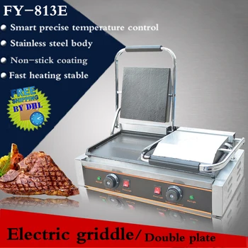 Commercial Stainless steel Electric Griddle double plate 220V/1800W+1800W Smart precise temperature control
Commercial Stainless steel Electric Griddle double plate 220V/1800W+1800W Smart precise temperature control