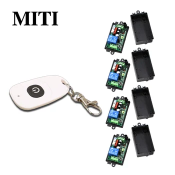 High Quality AC110V 220V 1CH RF Wireless Remote Control Switch System 1pcs Transmitter +4pcs Receiver with Black Case 315/433mhz
High Quality AC110V 220V 1CH RF Wireless Remote Control Switch System 1pcs Transmitter +4pcs Receiver with Black Case 315/433mhz
