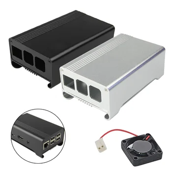 Elisona Aluminum Alloy Protective Case Skin with Mini Cooling Fan Bundle Kit Set for Raspberry Pi 2 3 Pi3 Pi2 Model Modelo B
Elisona Aluminum Alloy Protective Case Skin with Mini Cooling Fan Bundle Kit Set for Raspberry Pi 2 3 Pi3 Pi2 Model Modelo B