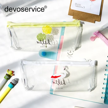 Transparent Flamingo Pencil Bag Stationery Bag Large Capacity Waterproof School Pencil Cases Pen School Kit Kawaii Bag Girl Case
Transparent Flamingo Pencil Bag Stationery Bag Large Capacity Waterproof School Pencil Cases Pen School Kit Kawaii Bag Girl Case