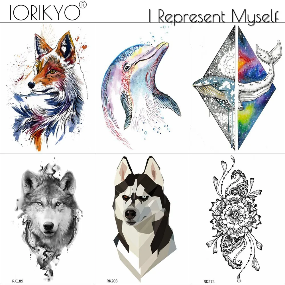 IORIKYO Cute Dolphin Temporary Tattoo Stickers 3D Husky Men Flash Tatoos Arm Whale Women Waterproof Tribal Fox Flower Makeup Tip
IORIKYO Cute Dolphin Temporary Tattoo Stickers 3D Husky Men Flash Tatoos Arm Whale Women Waterproof Tribal Fox Flower Makeup Tip