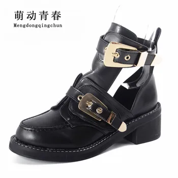 Size 35-40 High quality Snake Summer Boots Women Ankle Pumps Heel Buckle Hollow Leather Woman Shoes Punk Platform Women Pumps
Size 35-40 High quality Snake Summer Boots Women Ankle Pumps Heel Buckle Hollow Leather Woman Shoes Punk Platform Women Pumps
