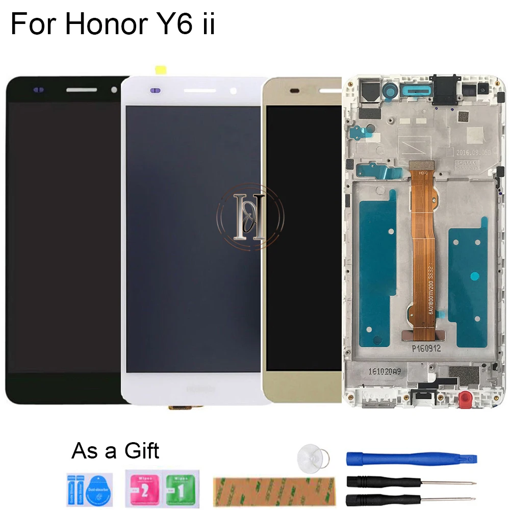 Без битых пикселей 5.5 "для Huawei Y6 II ЖК-дисплей Экран Замена Дисплей планшета