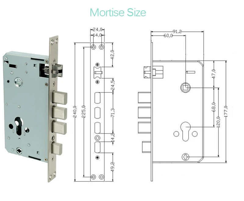 2018Biometric Electronic Smart Door Lock Fingerprint+4 Cards+2 Mechanical Keys Keyless Code Lock Smart Entry Office Home lk1801F