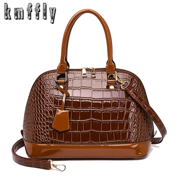 KMFFLY Brand Women Handbag Crocodile Pattern Leather Shell Bag Lady Shoulder Bag Luxurious Female Big Tote Women Messenger Bags
KMFFLY Brand Women Handbag Crocodile Pattern Leather Shell Bag Lady Shoulder Bag Luxurious Female Big Tote Women Messenger Bags