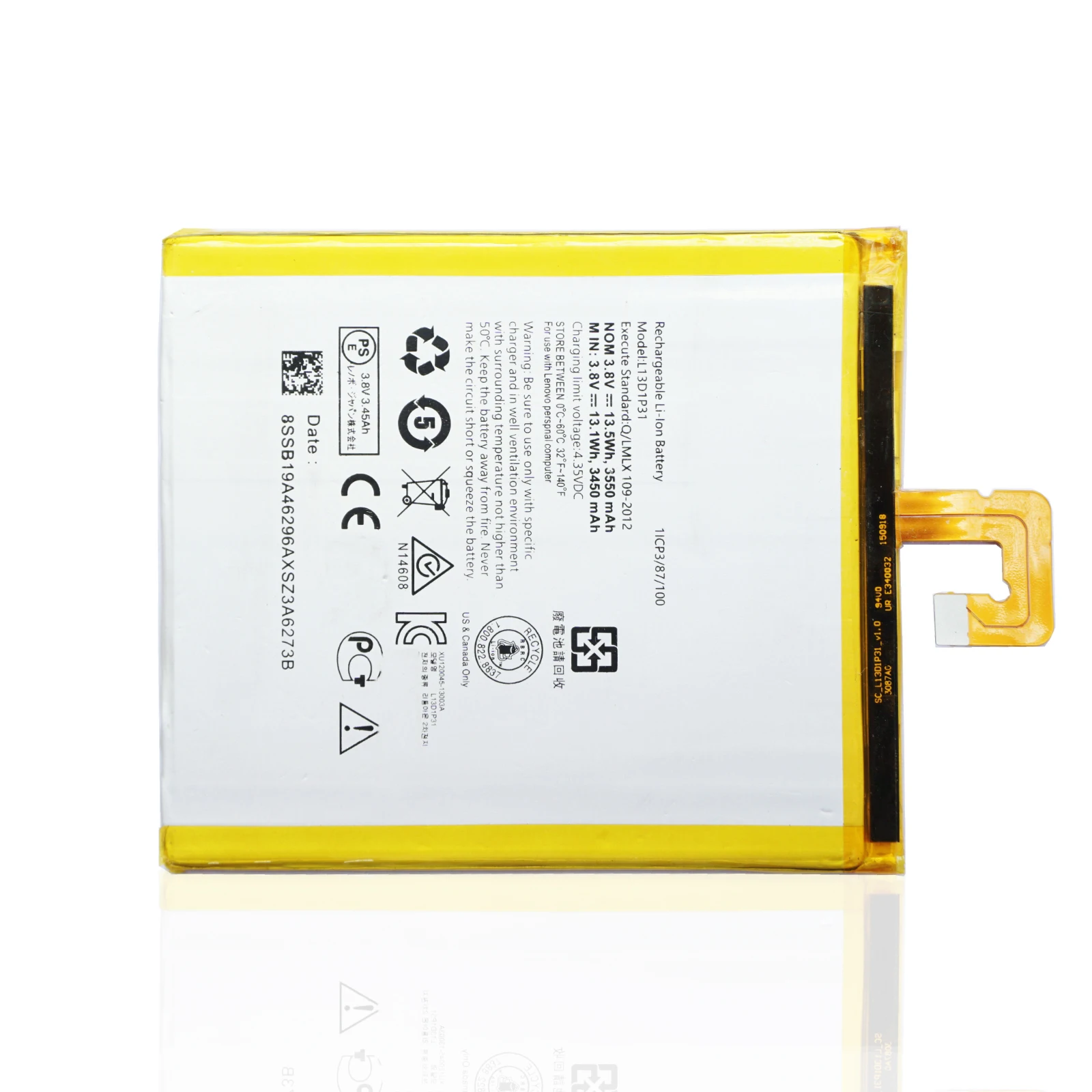 EVENZEAL 1pcs Li-Polymer Battery For Lenovo LePad S5000 S5000H Pad A3500 Tablet PC L13D1P31 tab 2 A7-30 Replacement Batteries
EVENZEAL 1pcs Li-Polymer Battery For Lenovo LePad S5000 S5000H Pad A3500 Tablet PC L13D1P31 tab 2 A7-30 Replacement Batteries