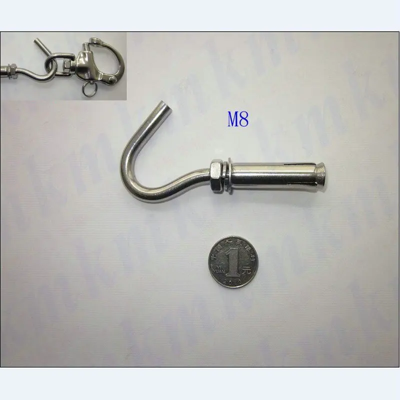 10PCS/LOT Standard Grade 8.8 Stainless Steel 304 10PCS M8 Expansion Bolt Anchor With Hook
10PCS/LOT Standard Grade 8.8 Stainless Steel 304 10PCS M8 Expansion Bolt Anchor With Hook