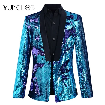 YUNCLOS Sequin Design Men Suit Jacket Wedding Party Blazer No Button Bling Bling Slim Fit Jackets Blazer for Men
YUNCLOS Sequin Design Men Suit Jacket Wedding Party Blazer No Button Bling Bling Slim Fit Jackets Blazer for Men