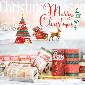 6 Designs NEW!! Christmas tree/Santa Claus/Festival Gift Japanese Washi Decorative Adhesive DIY Masking Paper Tape Sticker Label
6 Designs NEW!! Christmas tree/Santa Claus/Festival Gift Japanese Washi Decorative Adhesive DIY Masking Paper Tape Sticker Label