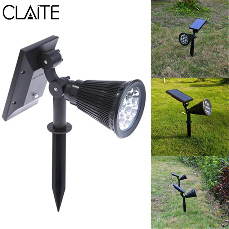 CLAITE Solar Powered 7 LED Spot Light Waterproof IP65 Outdoor Garden Lawn Lamp Security Street Lamp for Outdoor Garden Landscape
CLAITE Solar Powered 7 LED Spot Light Waterproof IP65 Outdoor Garden Lawn Lamp Security Street Lamp for Outdoor Garden Landscape