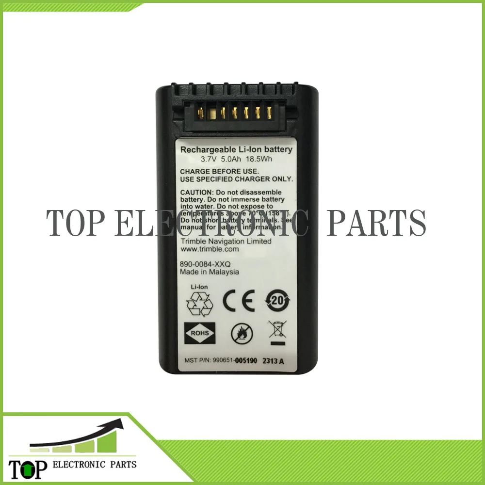 for Trimble Nomad Rechargeable Li-lon battery 890-0084-XXQ 3.7 V 5.0Ah 18.5Wh MST P/N: 990651-005190 2313A
for Trimble Nomad Rechargeable Li-lon battery 890-0084-XXQ 3.7 V 5.0Ah 18.5Wh MST P/N: 990651-005190 2313A