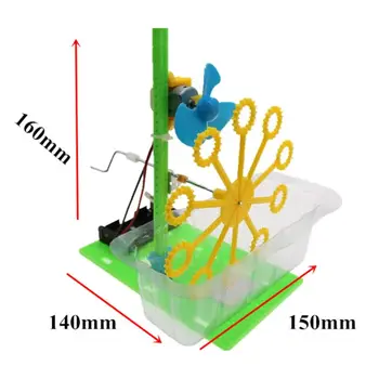 DIY Bubble Machine Electric Toy Science Experiment Kit Manual Assembly Education Water Blowing Toys For Children
DIY Bubble Machine Electric Toy Science Experiment Kit Manual Assembly Education Water Blowing Toys For Children