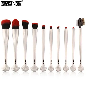 MAANGE New Style 10pcs Shell Makeup Brushes Set Blush Power Contour Eye Shadow Brow Concealer Comestic Beauty Make Up Brush H9
MAANGE New Style 10pcs Shell Makeup Brushes Set Blush Power Contour Eye Shadow Brow Concealer Comestic Beauty Make Up Brush H9