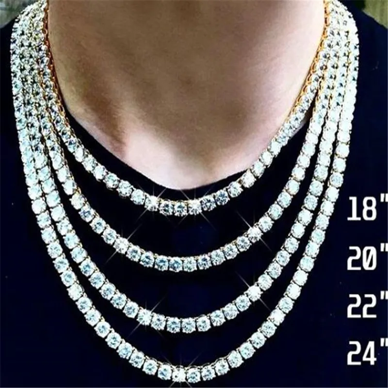 Mens Necklaces Iced Out 1 Row Rhinestone Choker Bling Crystal Tennis Chain Necklace For Men Hip Hop Jewelry DropShipping
Mens Necklaces Iced Out 1 Row Rhinestone Choker Bling Crystal Tennis Chain Necklace For Men Hip Hop Jewelry DropShipping