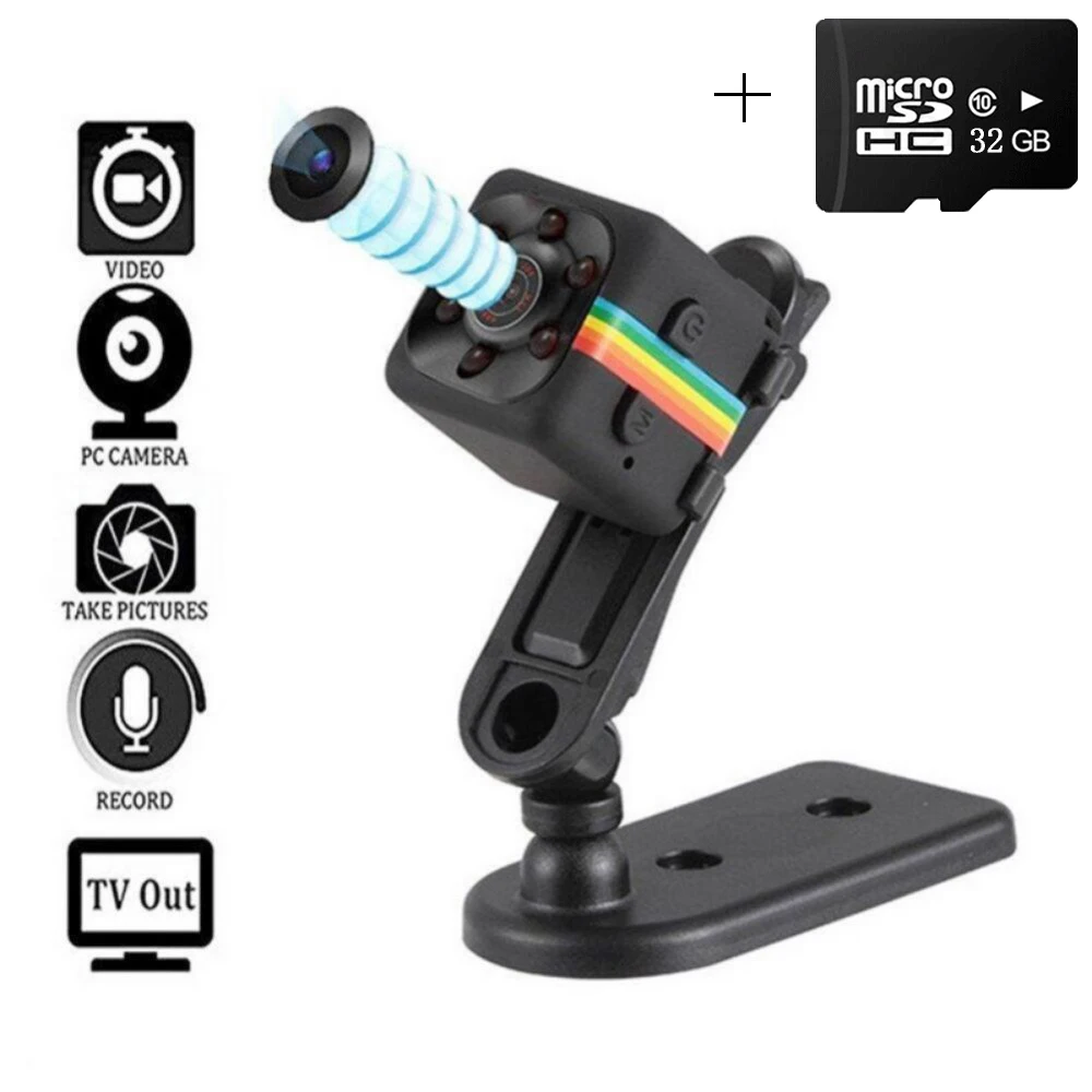 1080P HD Mini Camera Cam Sensor Portable Security Video Camera Recorder Secret Cam Camera Micro Memory Card TF Card 32GB
1080P HD Mini Camera Cam Sensor Portable Security Video Camera Recorder Secret Cam Camera Micro Memory Card TF Card 32GB