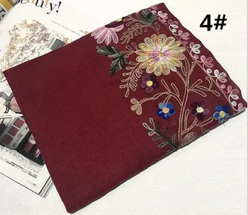 Fashion embroidery floral scarf plain shawls women viscose cotton pashmina bandana muslim geometry echarpe wraps muffler 10/lot
Fashion embroidery floral scarf plain shawls women viscose cotton pashmina bandana muslim geometry echarpe wraps muffler 10/lot