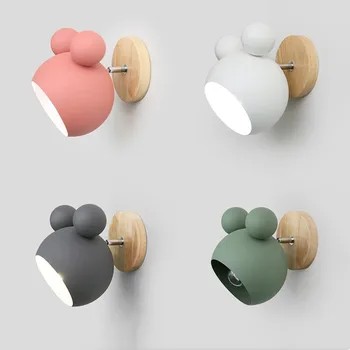 Nordic Mickey Wall Lamp Children's Room Study Bedroom Bedside Sconce Modern Lovely Wood Wall Light Fixtures E27 Wood Wall Ligh
Nordic Mickey Wall Lamp Children's Room Study Bedroom Bedside Sconce Modern Lovely Wood Wall Light Fixtures E27 Wood Wall Ligh