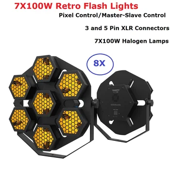8 Pack 7X100W Retro Flash Light Disco DJ Bar Effect Lighting DMX Stage Lights Holiday Wedding Party Disco Decoration Projector
8 Pack 7X100W Retro Flash Light Disco DJ Bar Effect Lighting DMX Stage Lights Holiday Wedding Party Disco Decoration Projector
