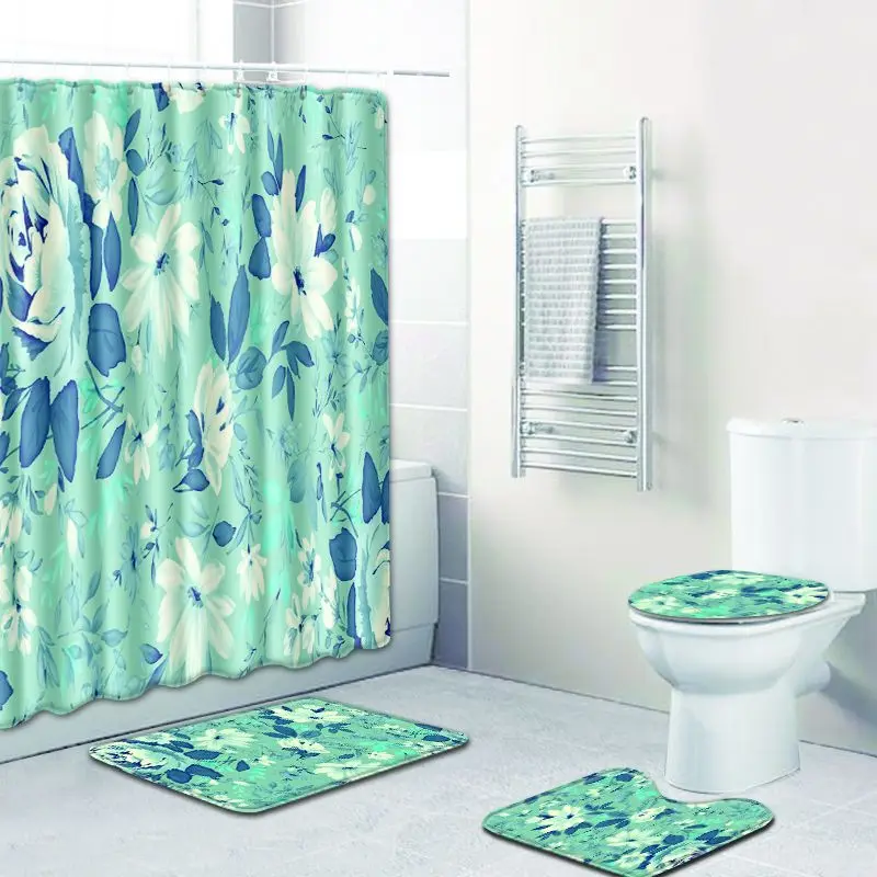 3D Print Waterproof Shower Curtain Rectangle Non-slip Floor Mat Bath Curtain Pedestal Rug Lid Toilet Cover Washable Bath Mat
3D Print Waterproof Shower Curtain Rectangle Non-slip Floor Mat Bath Curtain Pedestal Rug Lid Toilet Cover Washable Bath Mat