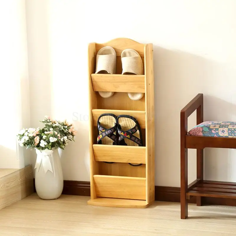 Wooden modern minimalist sandals and slippers simple household multi-layer solid wood shoes shelf door creative wood
Wooden modern minimalist sandals and slippers simple household multi-layer solid wood shoes shelf door creative wood
