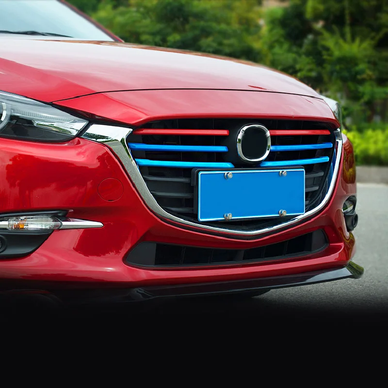 6 шт. декоративная лента для передней решетки радиатора Mazda 3 Axela 2017 | Автомобили и