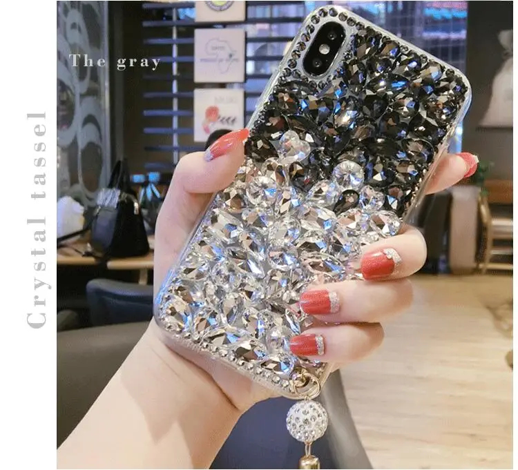 LaMaDiaa Bling Shape Tassel Rhinestone Crystal Luxury TPU Phone Cover For Huawei Honor8 9 10 20 V10 V20 7X 8X Nova Phone Case
LaMaDiaa Bling Shape Tassel Rhinestone Crystal Luxury TPU Phone Cover For Huawei Honor8 9 10 20 V10 V20 7X 8X Nova Phone Case