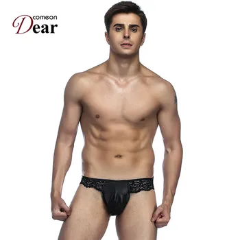 Comeondear Lingerie Men Tangas Hombre Sexy Faux Leather Low Waist Open Butt Lace Tight Men Sexy Under Wear S M L XL MPA063
Comeondear Lingerie Men Tangas Hombre Sexy Faux Leather Low Waist Open Butt Lace Tight Men Sexy Under Wear S M L XL MPA063