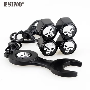 40 x Car Styling Stainless Steel Zinc Alloy Wheel Tire Valve Stem Caps Punisher Skull Universal Fit With Mini Wrench Key Chain
40 x Car Styling Stainless Steel Zinc Alloy Wheel Tire Valve Stem Caps Punisher Skull Universal Fit With Mini Wrench Key Chain