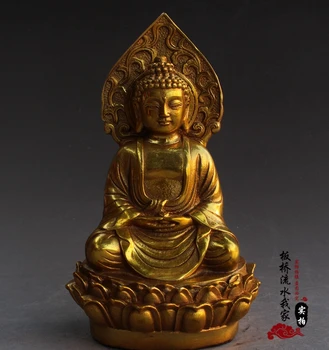 Antique Brass device collection gold Shakya Muni Buddha, decorating gifts craft decoration
Antique Brass device collection gold Shakya Muni Buddha, decorating gifts craft decoration