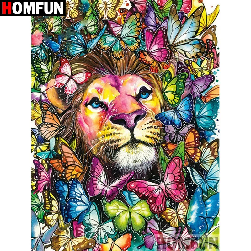 HOMFUN Full Square/Round Drill 5D DIY Diamond Painting "Lion butterfly" Embroidery Cross Stitch 5D Home Decor Gift A17696
HOMFUN Full Square/Round Drill 5D DIY Diamond Painting "Lion butterfly" Embroidery Cross Stitch 5D Home Decor Gift A17696