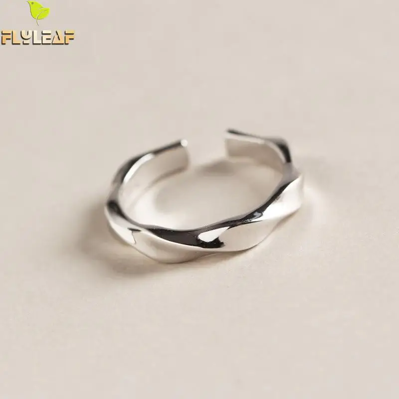 Flyleaf 925 Sterling Silver Rings For Women Geometrically Twisted Smooth Femme Fashion Fine Jewelry Simple Open Ring Anniversary
Flyleaf 925 Sterling Silver Rings For Women Geometrically Twisted Smooth Femme Fashion Fine Jewelry Simple Open Ring Anniversary