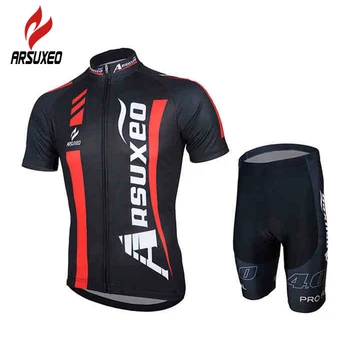 ARSUXEO Men Summer Cycling Set Clothing Short Sleeve MTB Bike Bicycle Jerseys + 3D Coolmax Sponge Padded Shorts Sportswear Suit
ARSUXEO Men Summer Cycling Set Clothing Short Sleeve MTB Bike Bicycle Jerseys + 3D Coolmax Sponge Padded Shorts Sportswear Suit