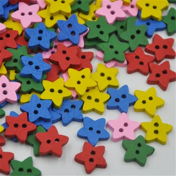 New 100pcs Cartoon New Dots Star Wood buttons Applique DIY Craft sewing WB303
New 100pcs Cartoon New Dots Star Wood buttons Applique DIY Craft sewing WB303