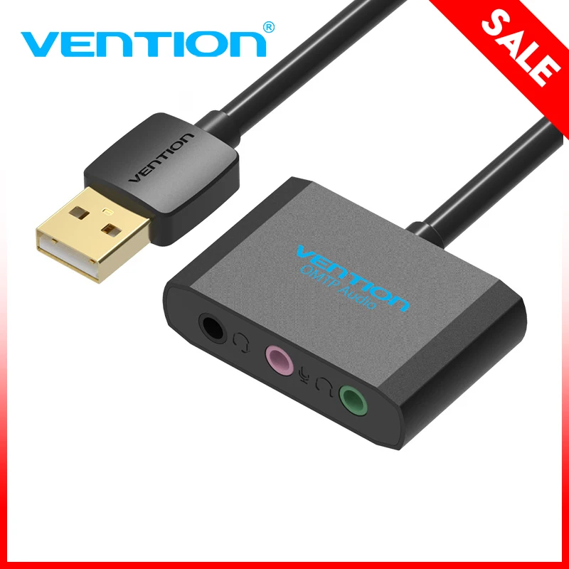 Vention USB External sound card USB to 3.5mm Jack Femal Earphone Mic headset Adapter 3 Hole Audio Card for Speaker Laptop PS4 PC
Vention USB External sound card USB to 3.5mm Jack Femal Earphone Mic headset Adapter 3 Hole Audio Card for Speaker Laptop PS4 PC