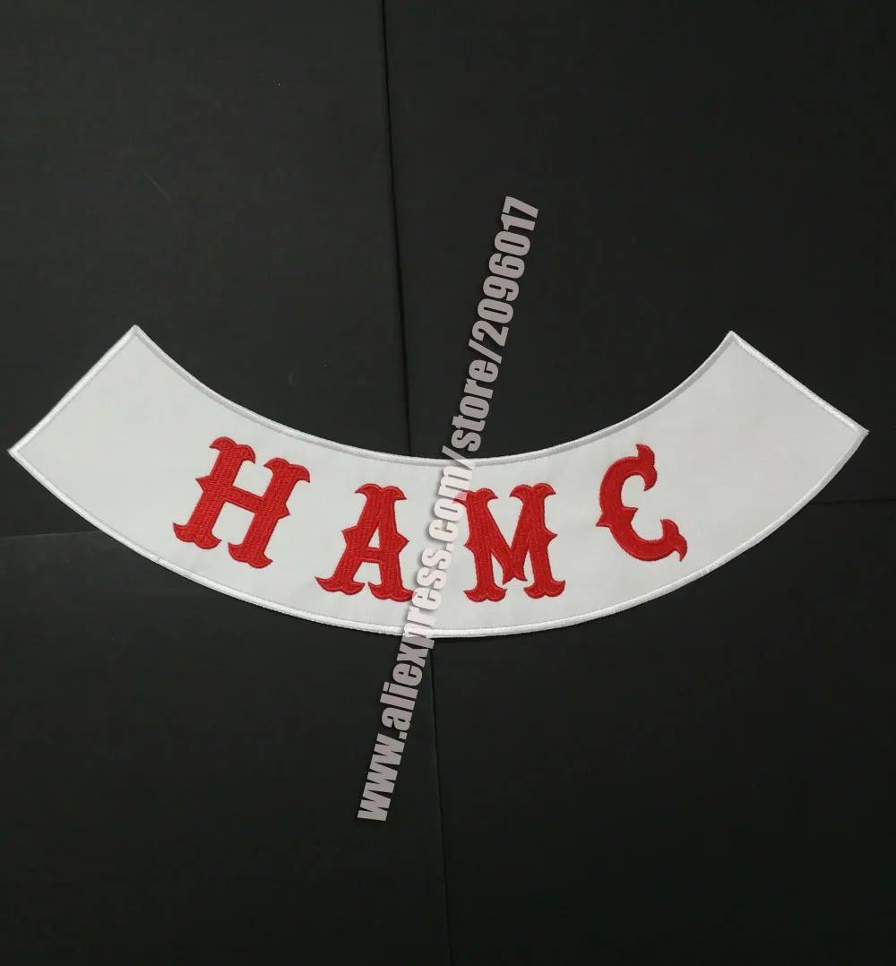 HELLS Custom Bottom Rocker Embroidery Twill Biker Iron On HAMC Patches for Jacket Motorcycle Club vest jacket badges appliques
HELLS Custom Bottom Rocker Embroidery Twill Biker Iron On HAMC Patches for Jacket Motorcycle Club vest jacket badges appliques