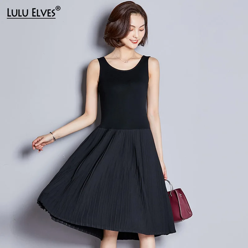 Plus Size Women Cotton Pleated Dress New Summer Sleeveless Loose A Line Vest Dress Elegant Base Dress Solid Tank Dress For Women
Plus Size Women Cotton Pleated Dress New Summer Sleeveless Loose A Line Vest Dress Elegant Base Dress Solid Tank Dress For Women